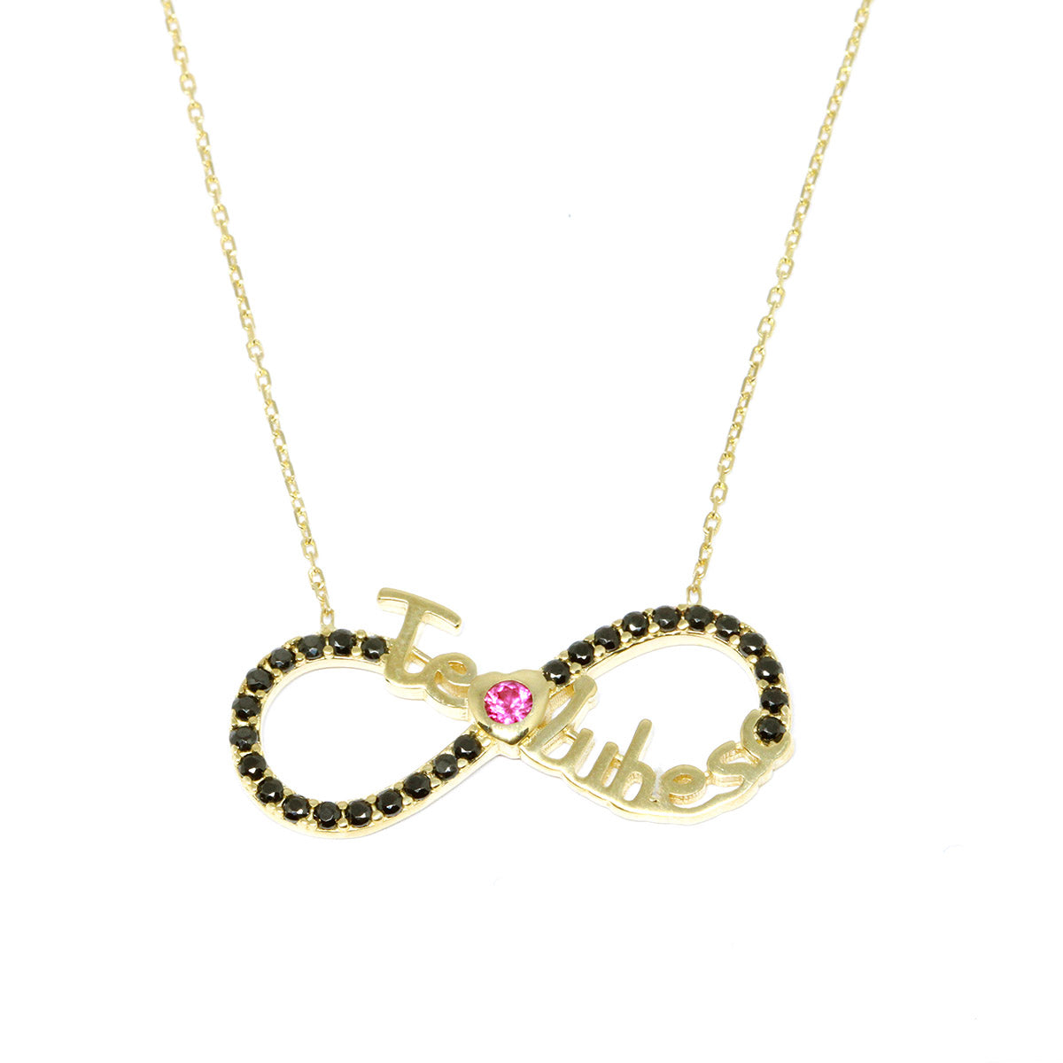 Lant Aur 14k Infinit "Te iubesc" - Bijuteria Cleopatra