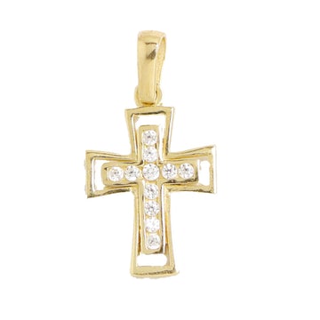 Pandantiv Aur 14K Cruce - Bijuteria Cleopatra