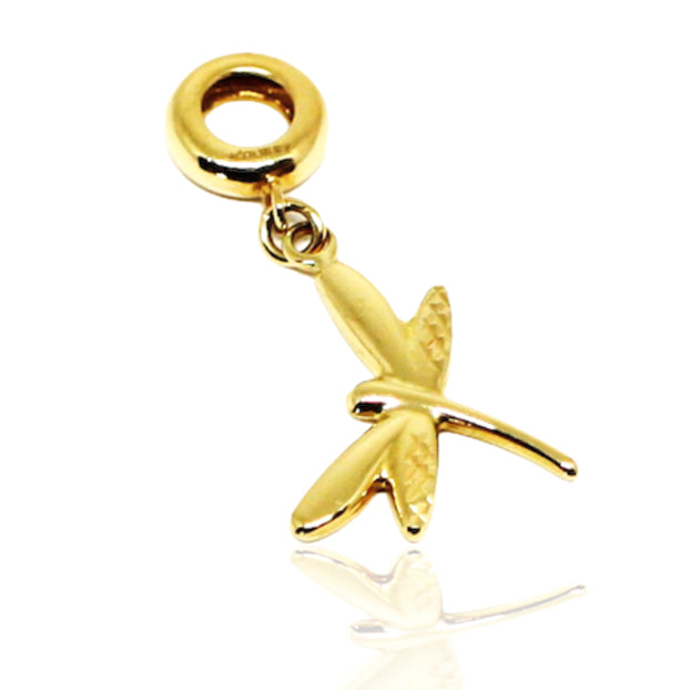 Pandantiv Aur 14k Charm Libelula - Bijuteria Cleopatra