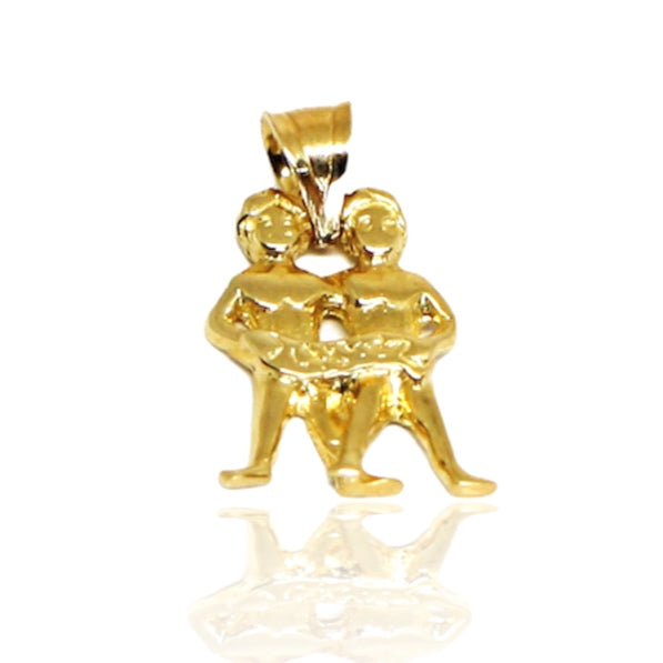 Pandantiv Aur 14k Zodia Gemeni - Bijuteria Cleopatra