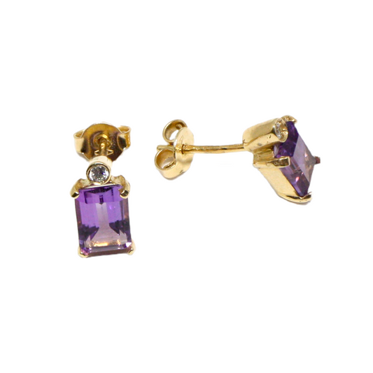 Set Aur 14k Ametist si Pietre Zirconia - Bijuteria Cleopatra
