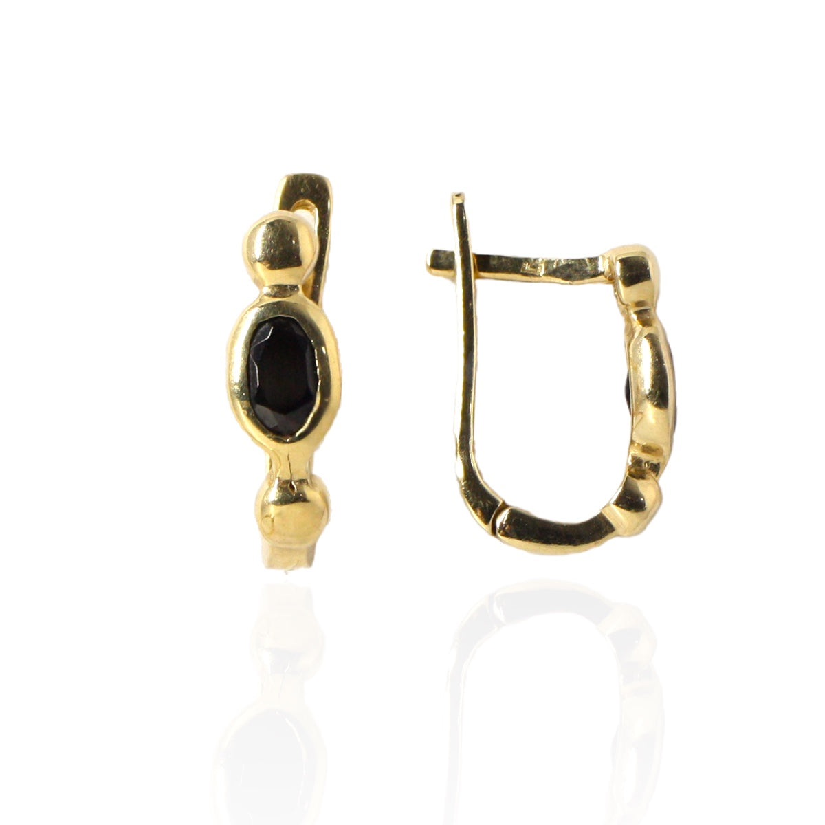 Set Aur 14k cu Piatra cu Piatra Onix Negru - Bijuteria Cleopatra