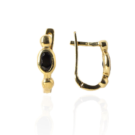 Set Aur 14k cu Piatra cu Piatra Onix Negru - Bijuteria Cleopatra