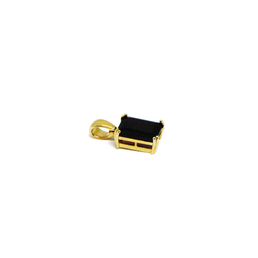 Set Aur 14k cu Granat Patrat Rosu - Bijuteria Cleopatra