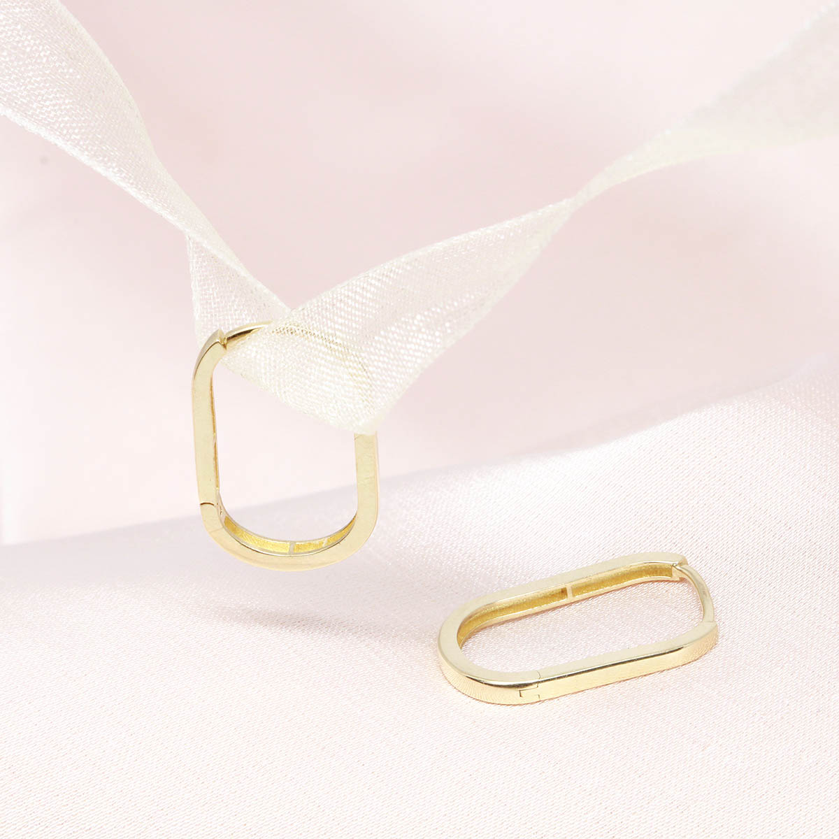 Cercei Aur 14k Dreptunghiulari Mici - Bijuteria Cleopatra