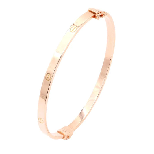 Bratara Fixa Aur Roz 14k cu Nituri 4mm