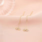 Cercei Fir Aur 14k Infinit cu Pietre Zirconia