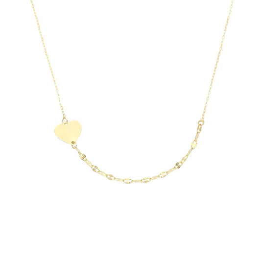 Lant Aur 14k Sequin Link Heart