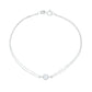 Bratara Aur Alb 14k cu Piatra Zirconia Clasica