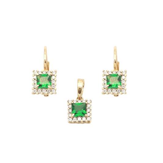 Set Aur 14k cu Zirconia