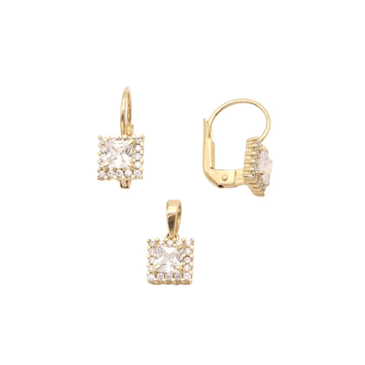 Set Aur 14K cu Zirconia