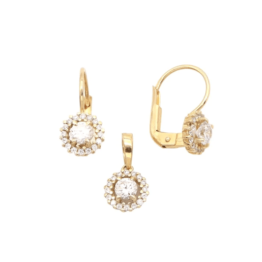 Set Aur 14K cu Zirconia