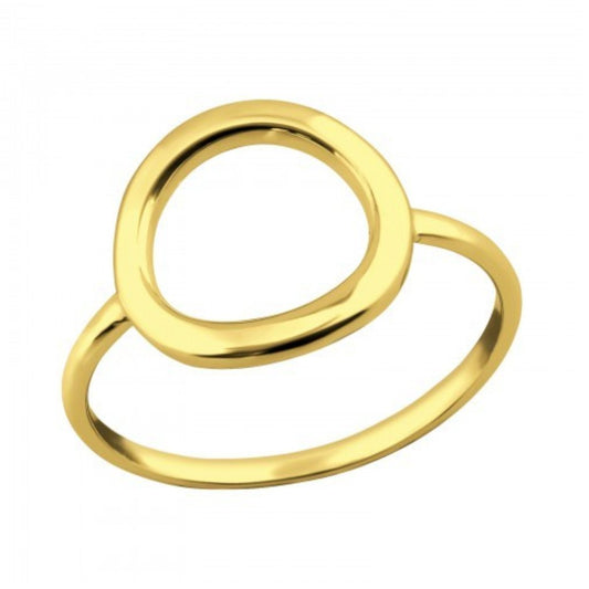 Inel Argint Placat cu Aur Cerc Minimalist - Bijuteria Cleopatra