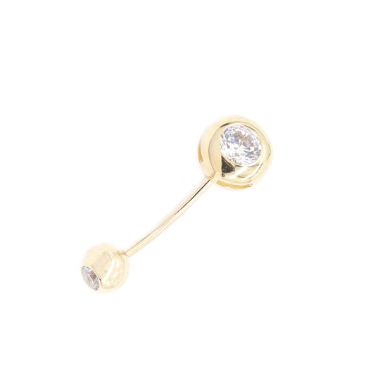 Cercel Piercing Aur 14k Bila Zirconia - Bijuteria Cleopatra