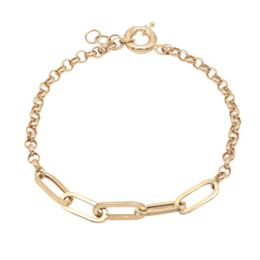 Bratara Aur 14k cu Zale Moderne