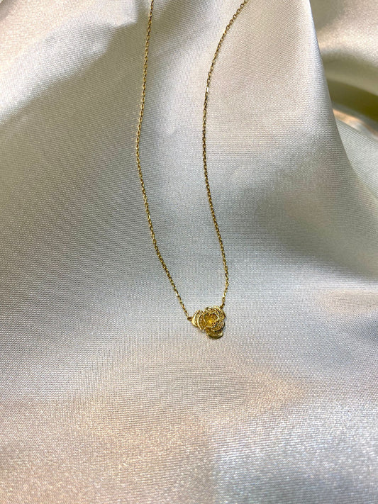Lant Aur 14K Floare Filigran
