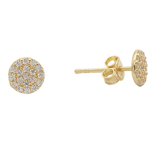 Cercei Aur 14k Cerc cu Pietre