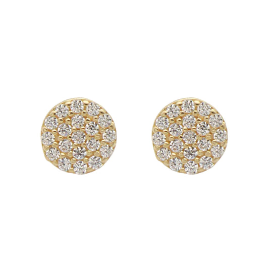 Cercei Aur 14k Cerc cu Pietre