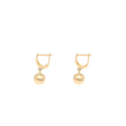 Cercei Aur 14k cu Bile 0.8cm