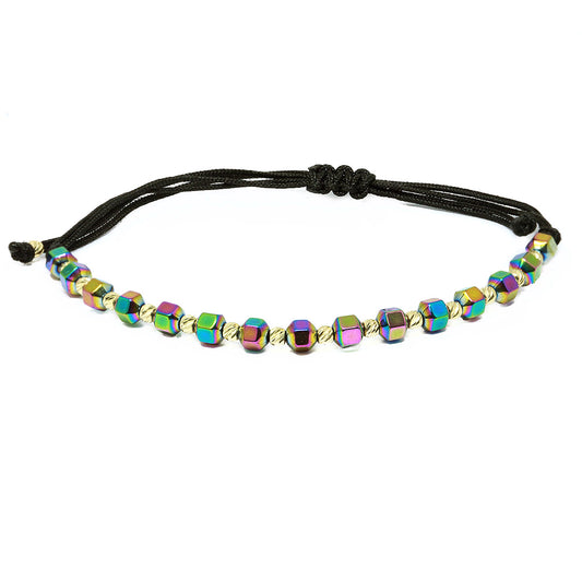 Bratara Bile Aur 14k si Hematit Multicolor - Bijuteria Cleopatra