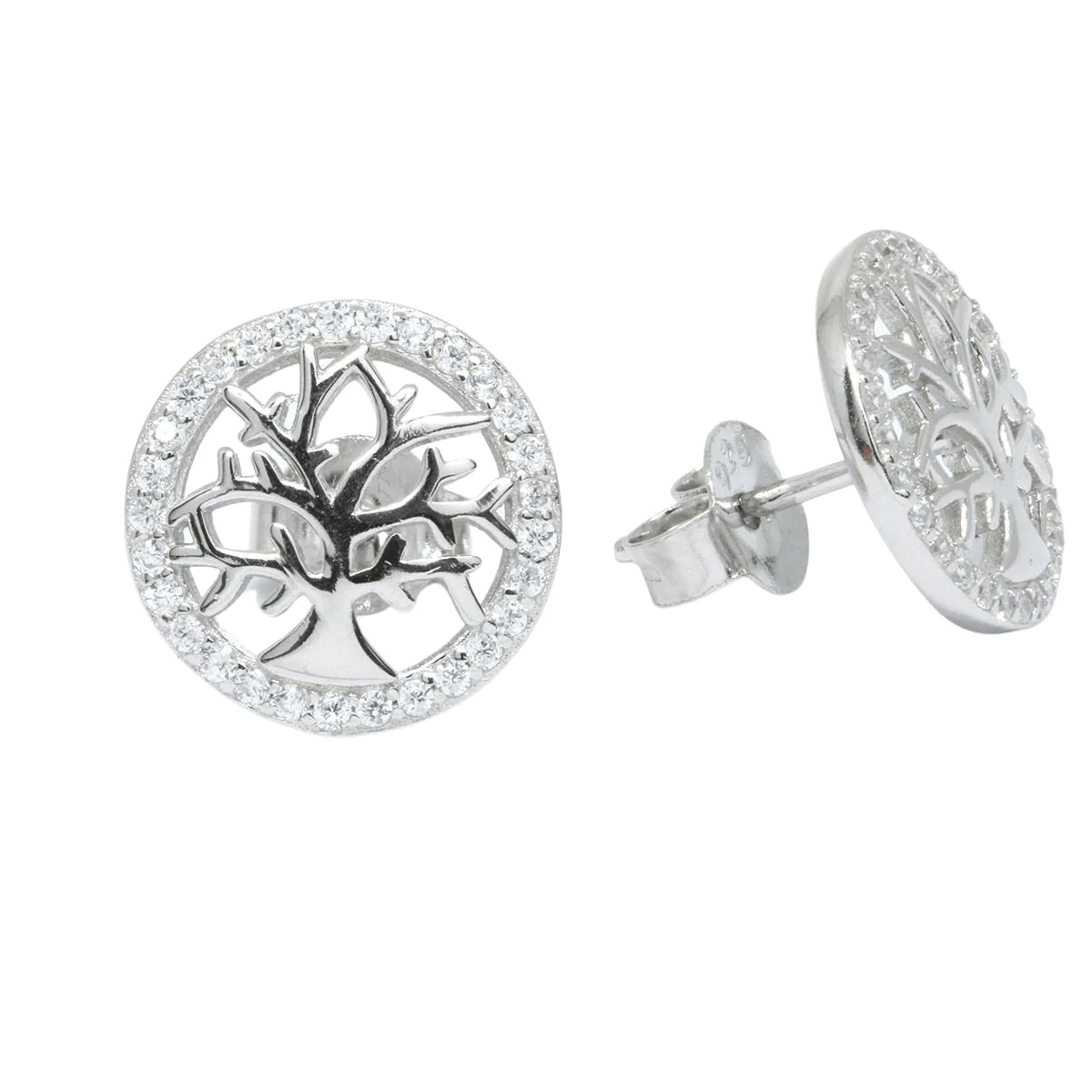 Set Argint Copacul Vietii Pietre Zirconia - Bijuteria Cleopatra