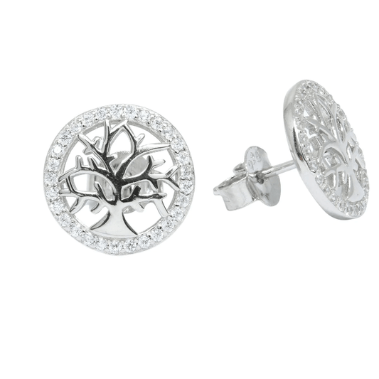 Set Argint Copacul Vietii Pietre Zirconia - Bijuteria Cleopatra