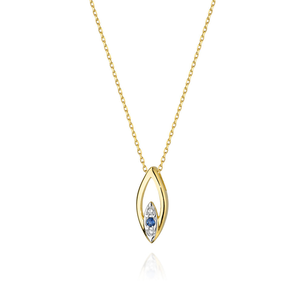 Lant Aur 14k Lacrima cu Diamant 0.08ct