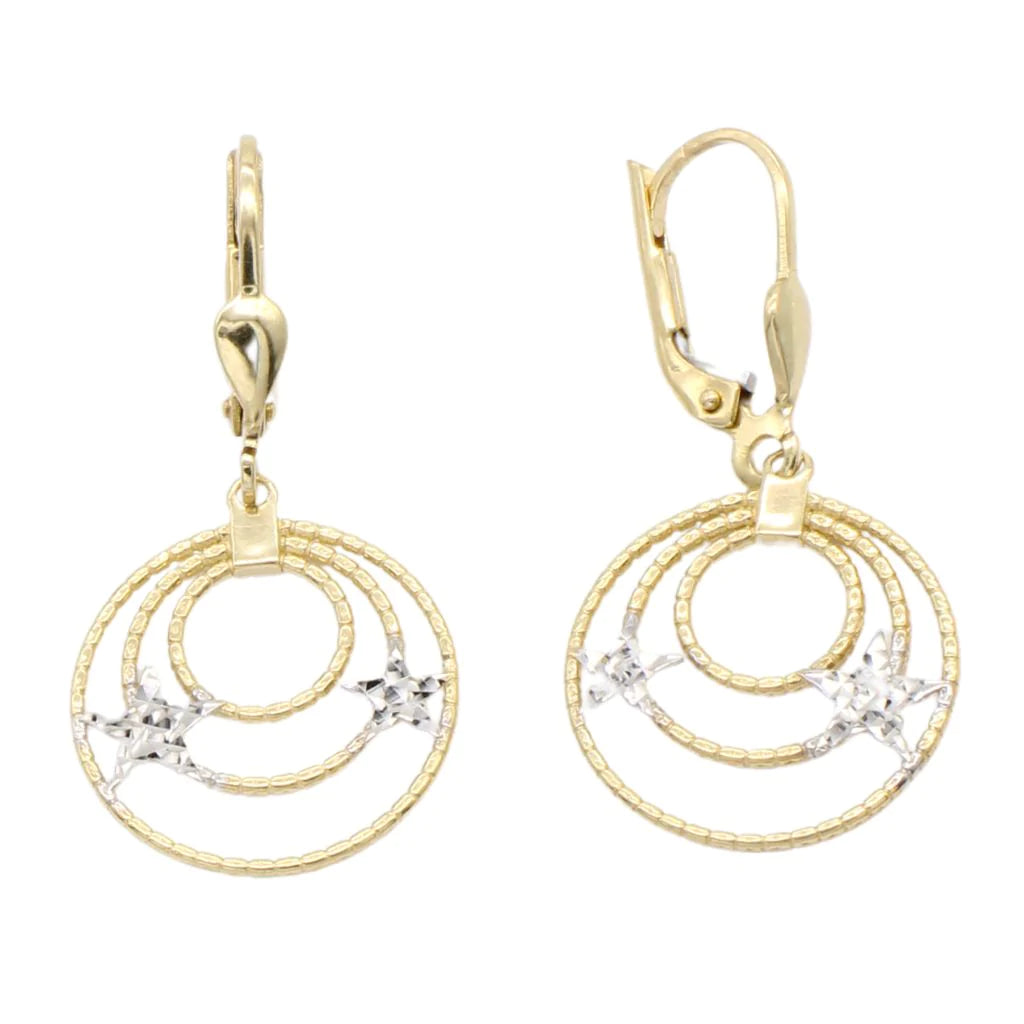 Cercei Lungi Aur 14k cu Stele