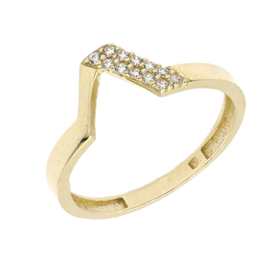 Inel Aur 14k Minimalist V-Shape