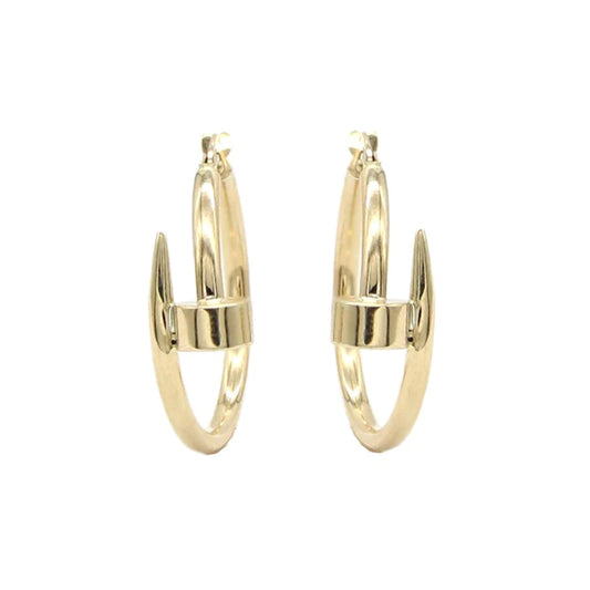 Cercei Aur 14k Tip Cui 2.2cm