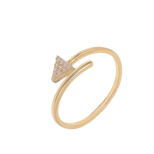 Inel Reglabil Aur 14k Sageata