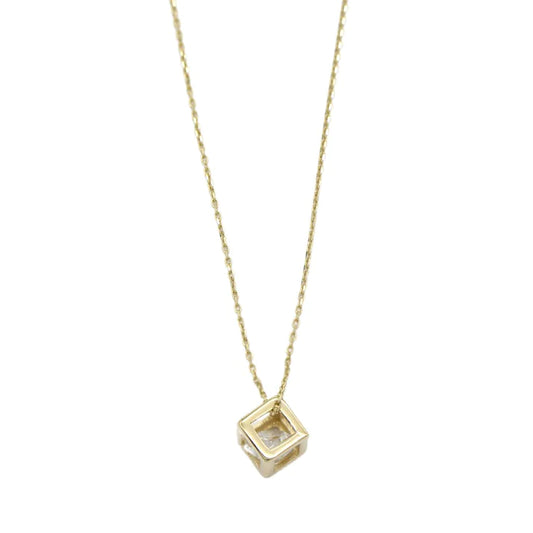 Lant Aur 14k Cub cu Piatra Zirconia