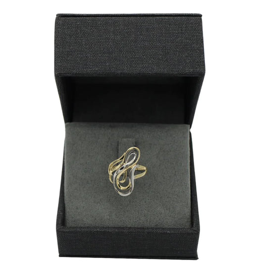 Inel Aur 14k cu Model Abstract