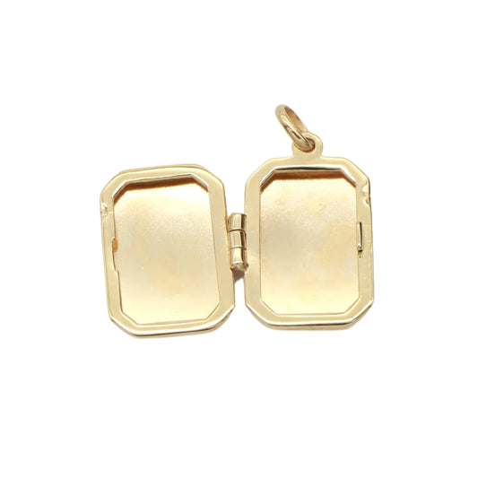 Pandantiv Medalion Aur 14k Caseta Dreptungiulara pentru Poze