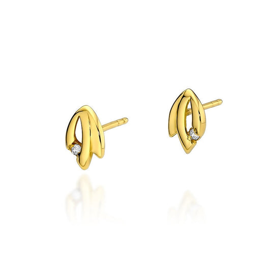 Cercei Aur 14k cu Diamante 0.03ct