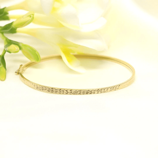 Bratara Aur 14k Fixa cu Striatii - Bijuteria Cleopatra