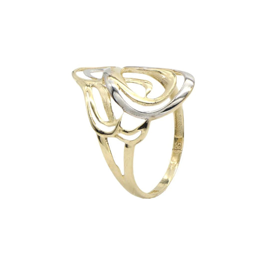 Inel Aur 14k cu Model Abstract