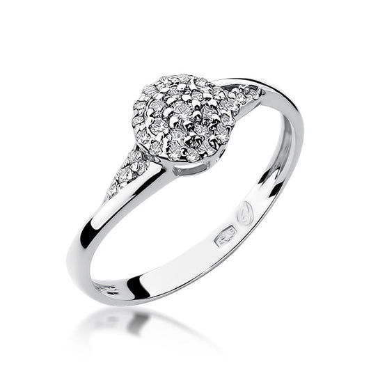 Inel de Logodna din Aur 14k cu Diamante 0.20ct - Bijuteria Cleopatra
