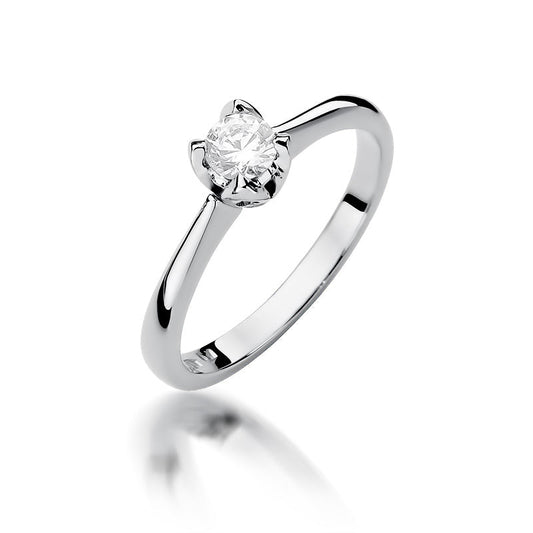 Inel de Logodna din Aur 14k cu Diamant 0.30ct - Bijuteria Cleopatra