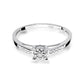 Inel de Logodna din Aur Galben 14k cu Diamante 0.12ct - Bijuteria Cleopatra