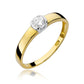 lnel de Logodna Aur 14k cu Diamant 0.25ct