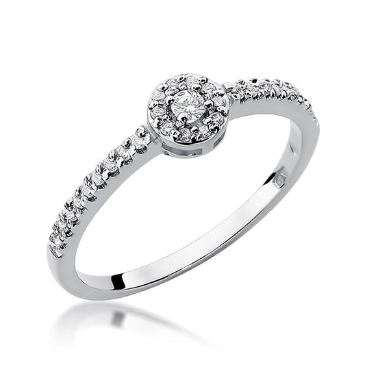 Inel de Logodna din Aur 14k cu Diamant 0.19ct - Bijuteria Cleopatra