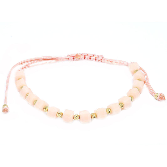 Bratara Bile Aur 14k si Cuart Roz - Bijuteria Cleopatra