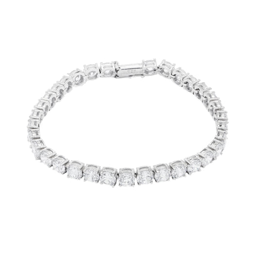 Bratara Tennis cu Pietre Zirconia Albe 5 mm - Bijuteria Cleopatra