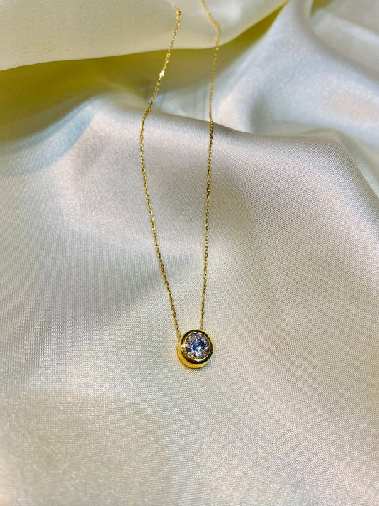 Lant Aur 14K Piatra Zirconia