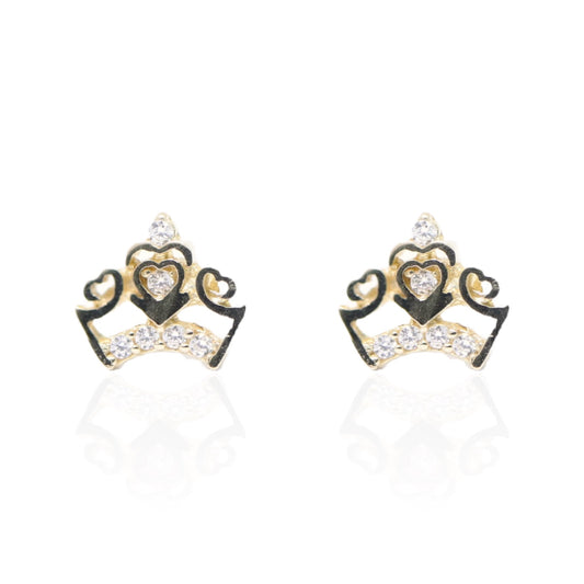 Cercei Aur 14K Coronita - Bijuteria Cleopatra