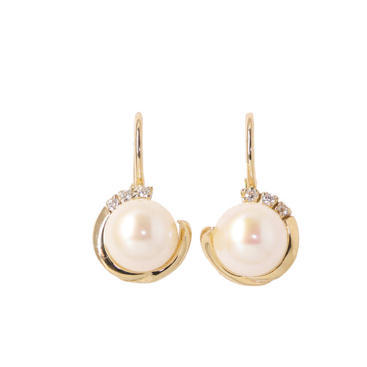 Cercei Aur 14K Perla - Bijuteria Cleopatra