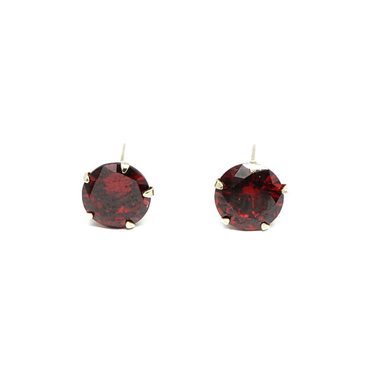 Cercei Aur 14K cu Piatra Zirconia Rosie - Bijuteria Cleopatra