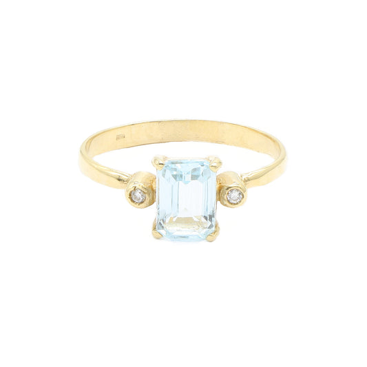 Inel Aur 14k cu Piatra Topaz - Bijuteria Cleopatra