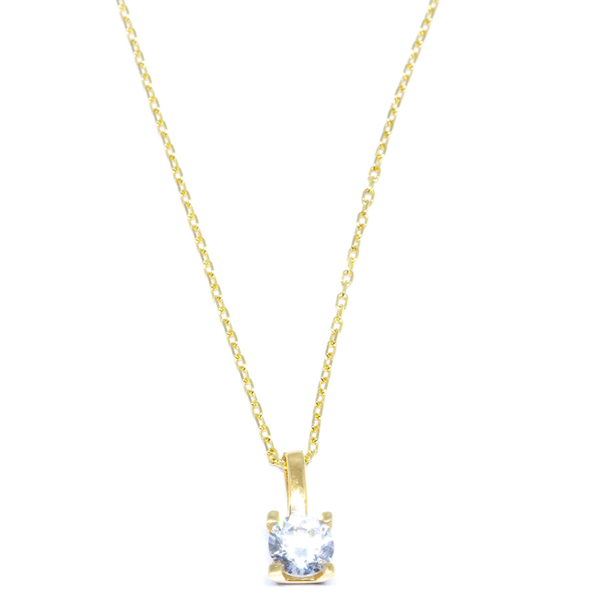 Lant Aur 14k cu Piatra Alba - Bijuteria Cleopatra